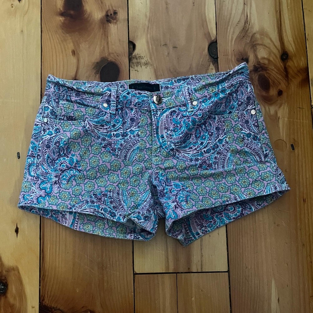 Juicy couture paisley y2k shorts